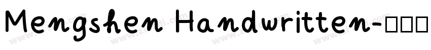 Mengshen Handwritten字体转换